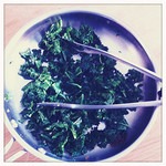 Kale, all chopped and ready for action. Photo by Dana Robinson via flickr CC.
