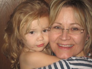 Peggy with her granddaughter Lola. Photo by daughter Courtney Wilkins.