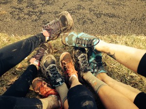 Not too long ago, I wondered if I could even run a mile. This spring, I ran a 12.5K trail race on a team of amazing women. The thought still makes me smile! Author photo.