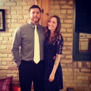 With Nate on New Year's Eve.